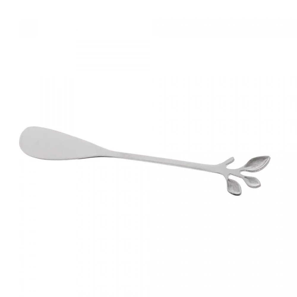 Conjunto 4 Espátulas de Aço Inox Leaves Prata - Wolff