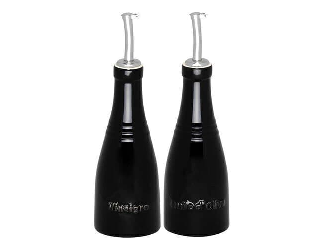 Conjunto de Azeite e Vinagre Le Creuset — Black Onyx