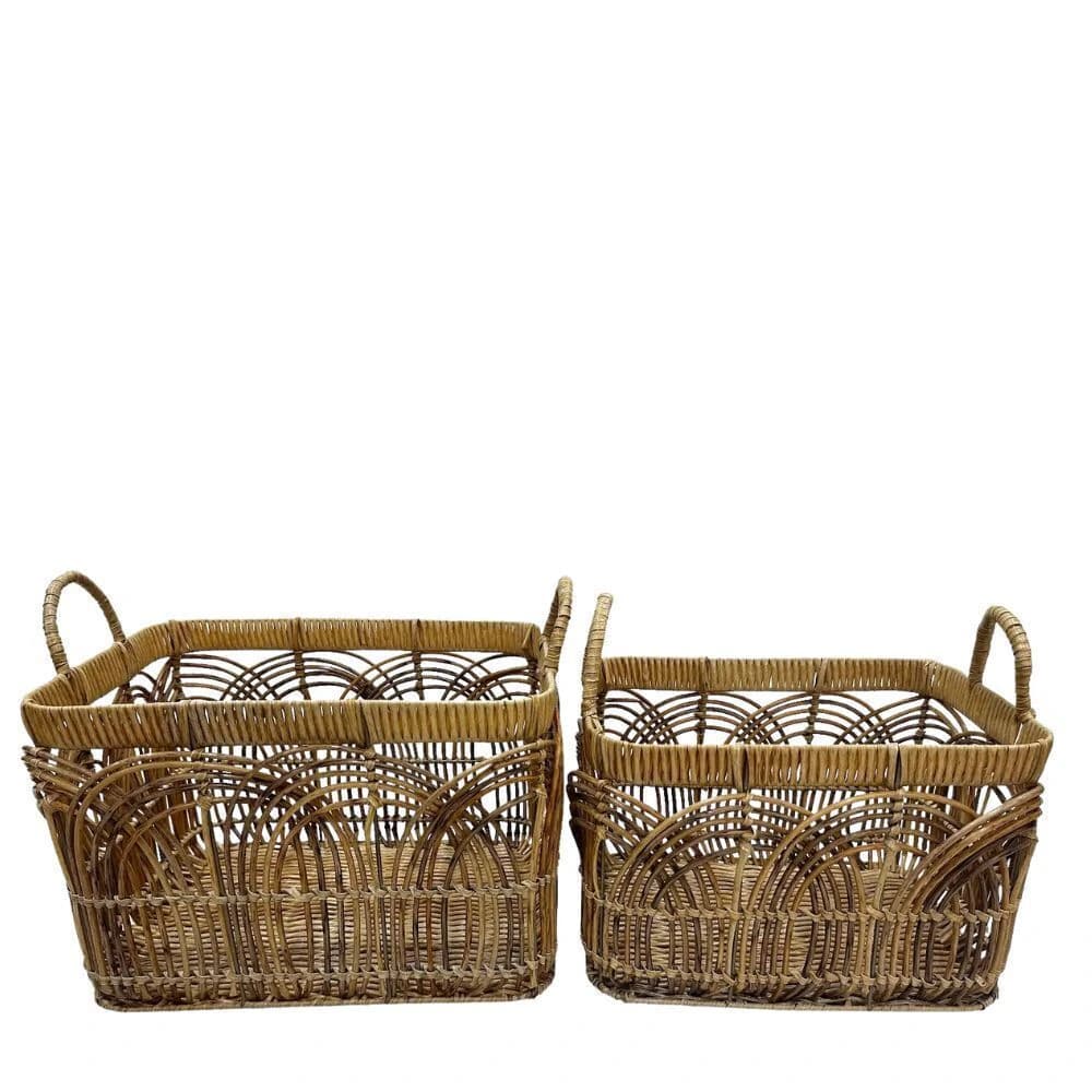 Conjunto de Cestos Tramados 2pçs