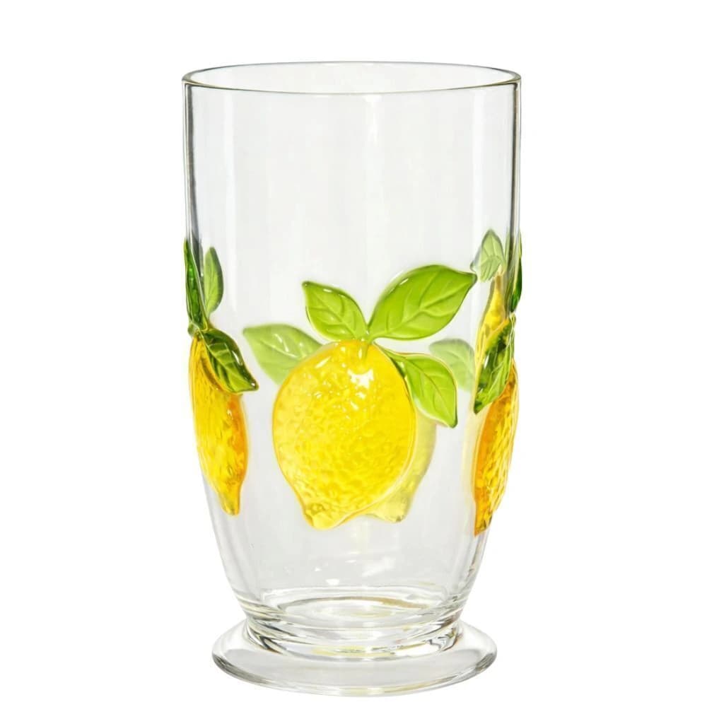 Conjunto de Copos de Acrílico Lemon 600ml 6pçs