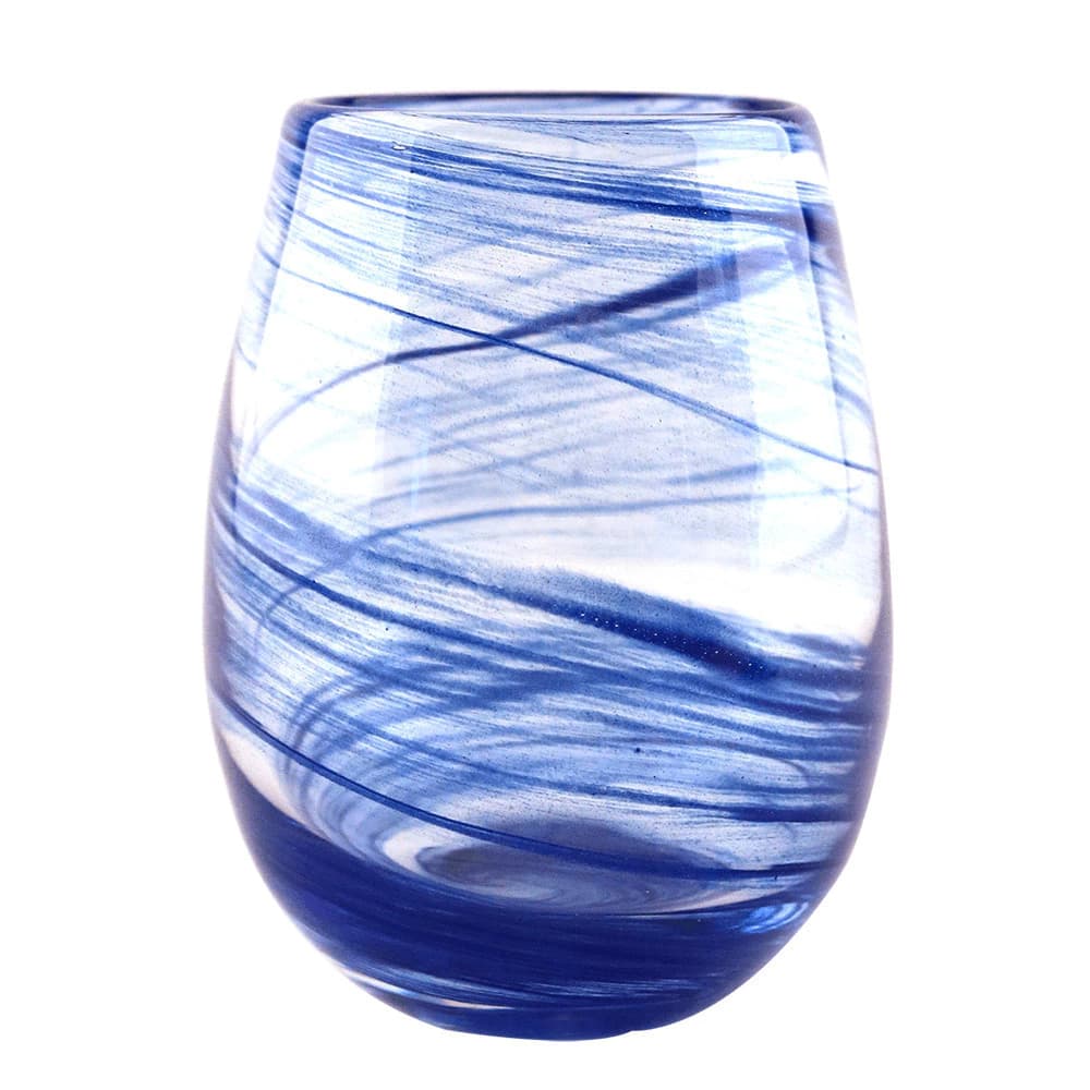 Conjunto de Copos de Vidro Blue Wave Azul 360ml 6pçs