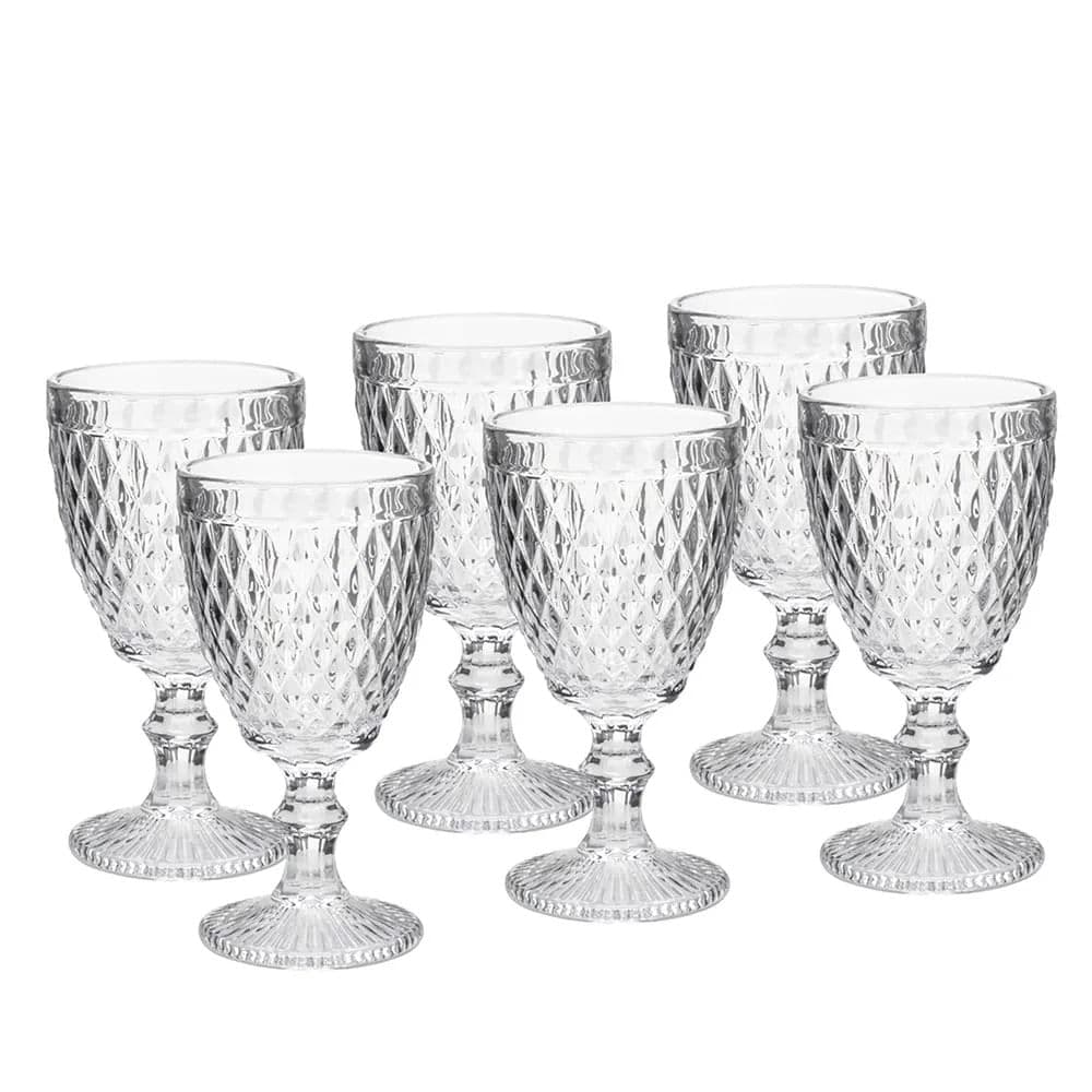 Conjunto de Taças De Vinho Bico Abacaxi 6 Peças 265mL - Lyor