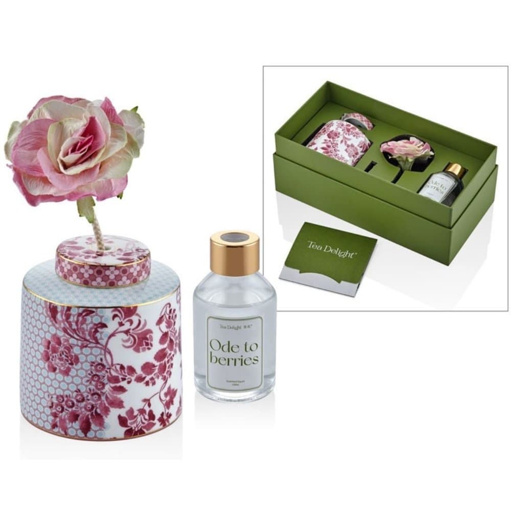 Conjunto Difusor Blue Ribbon Pink - Tea Delight