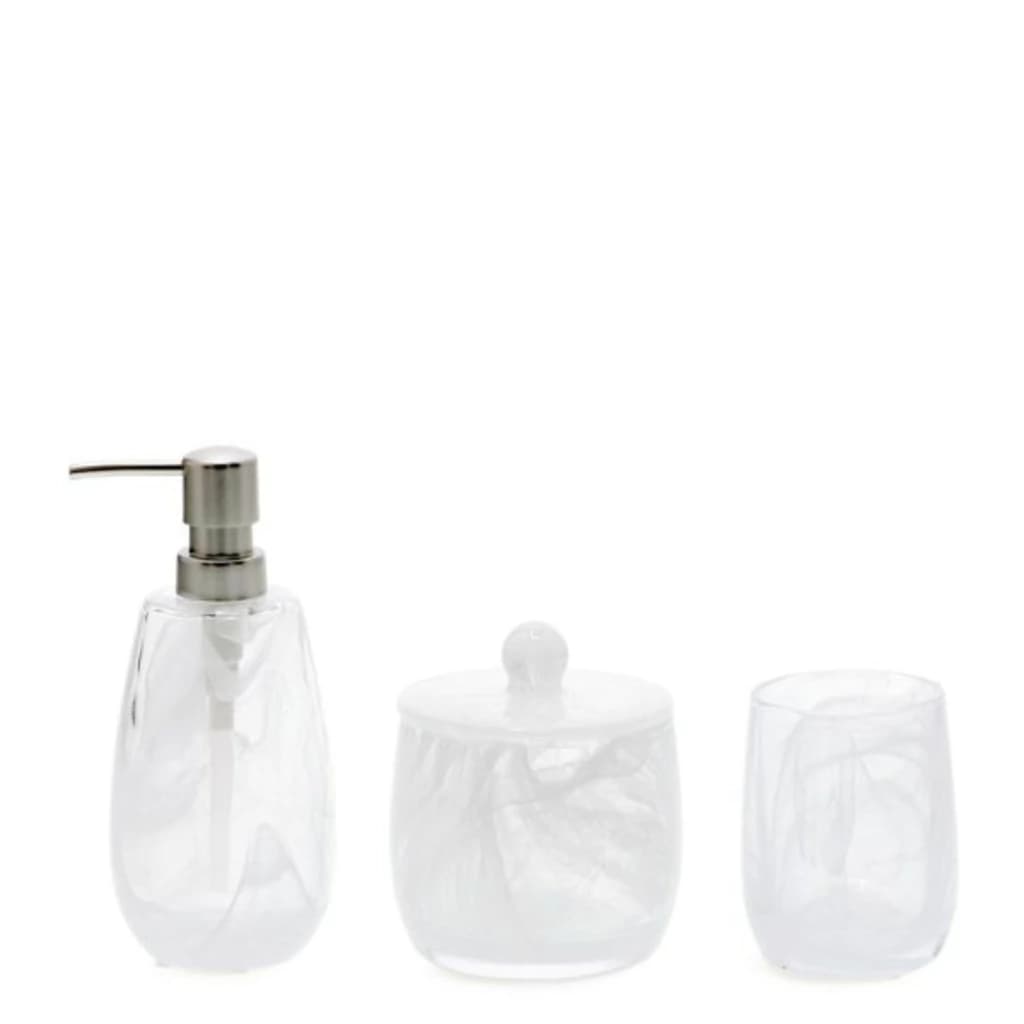 Conjunto para Banheiro de Vidro Wave 3pçs