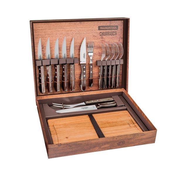 Conjunto para Churrasco Polywood 15 peças Tramontina