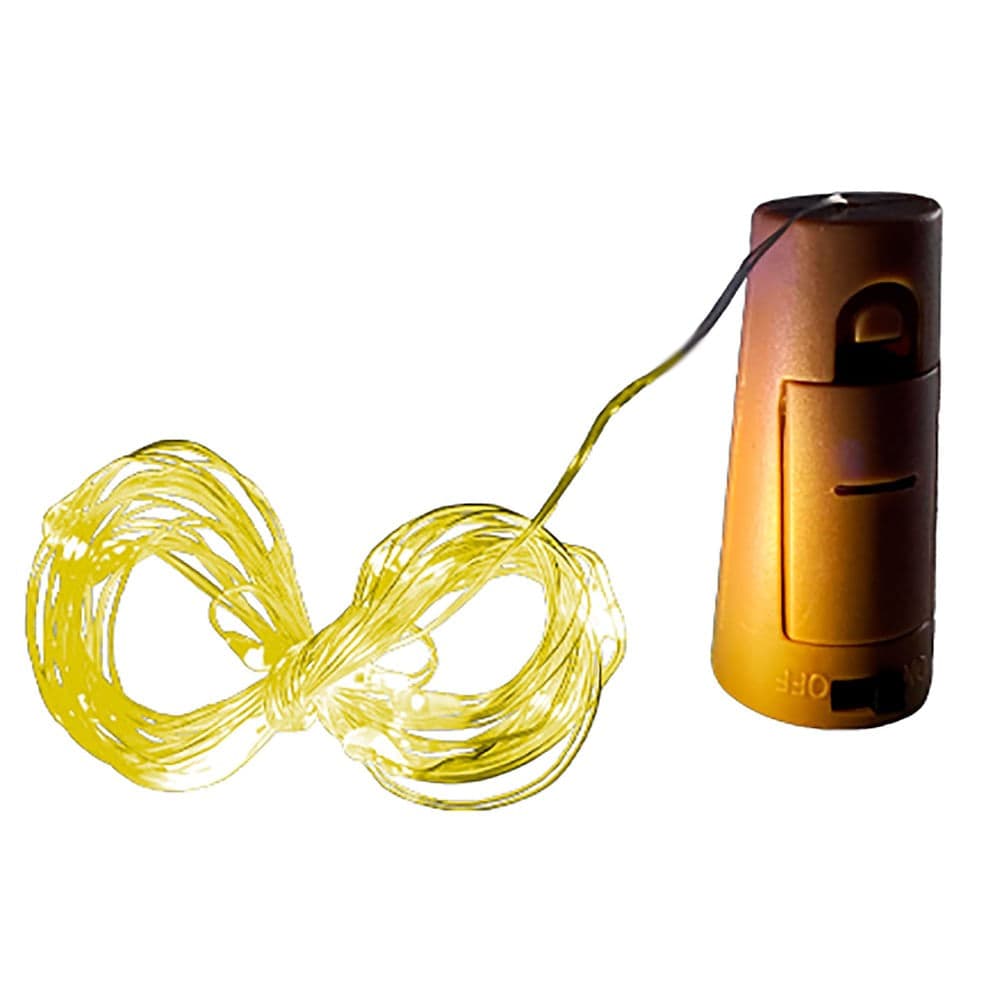 Cordão 10 Led Branco Morno Fio Fada Bivolt - V8