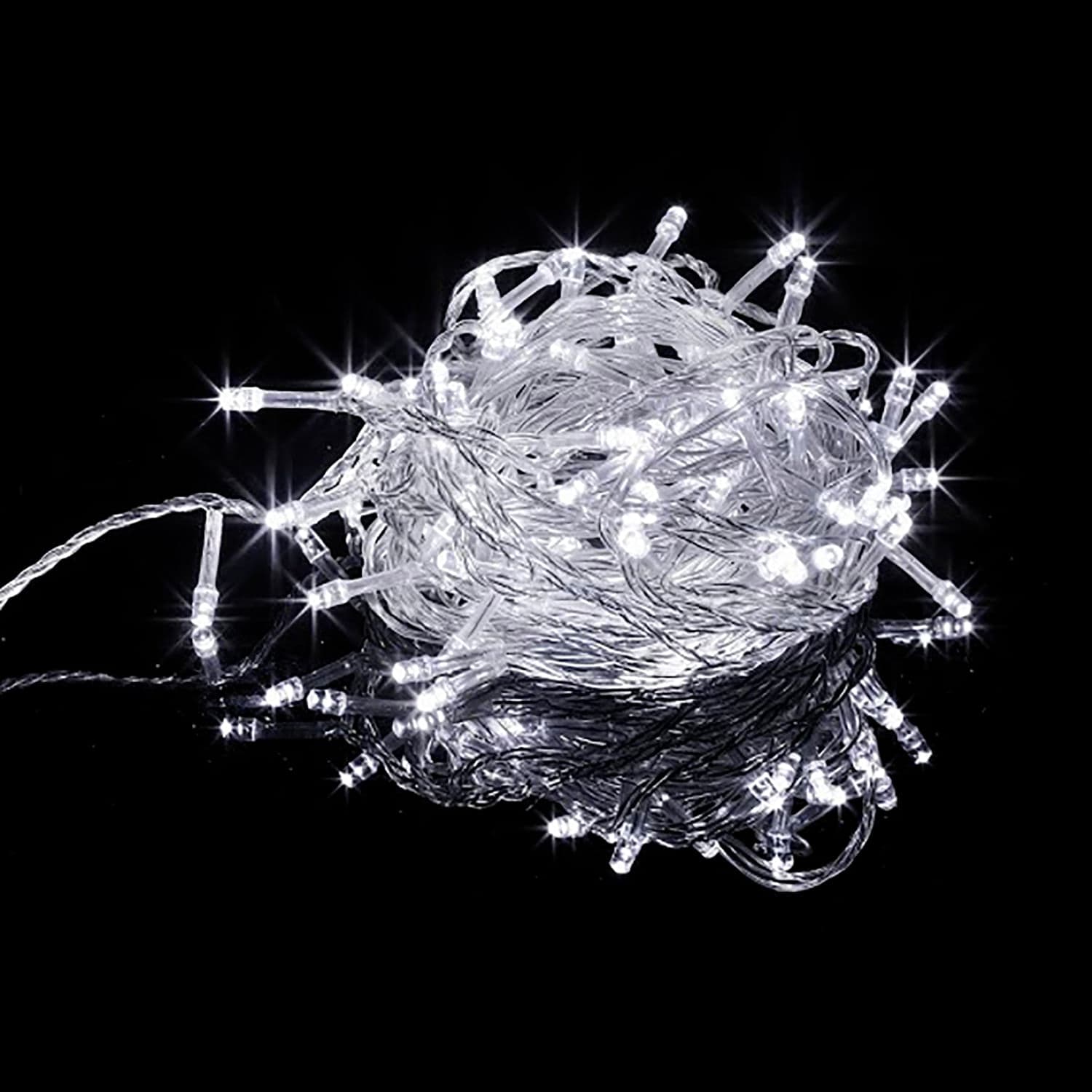 Cordão 100 Leds Fixos à Prova Dágua Branco 220v - V8