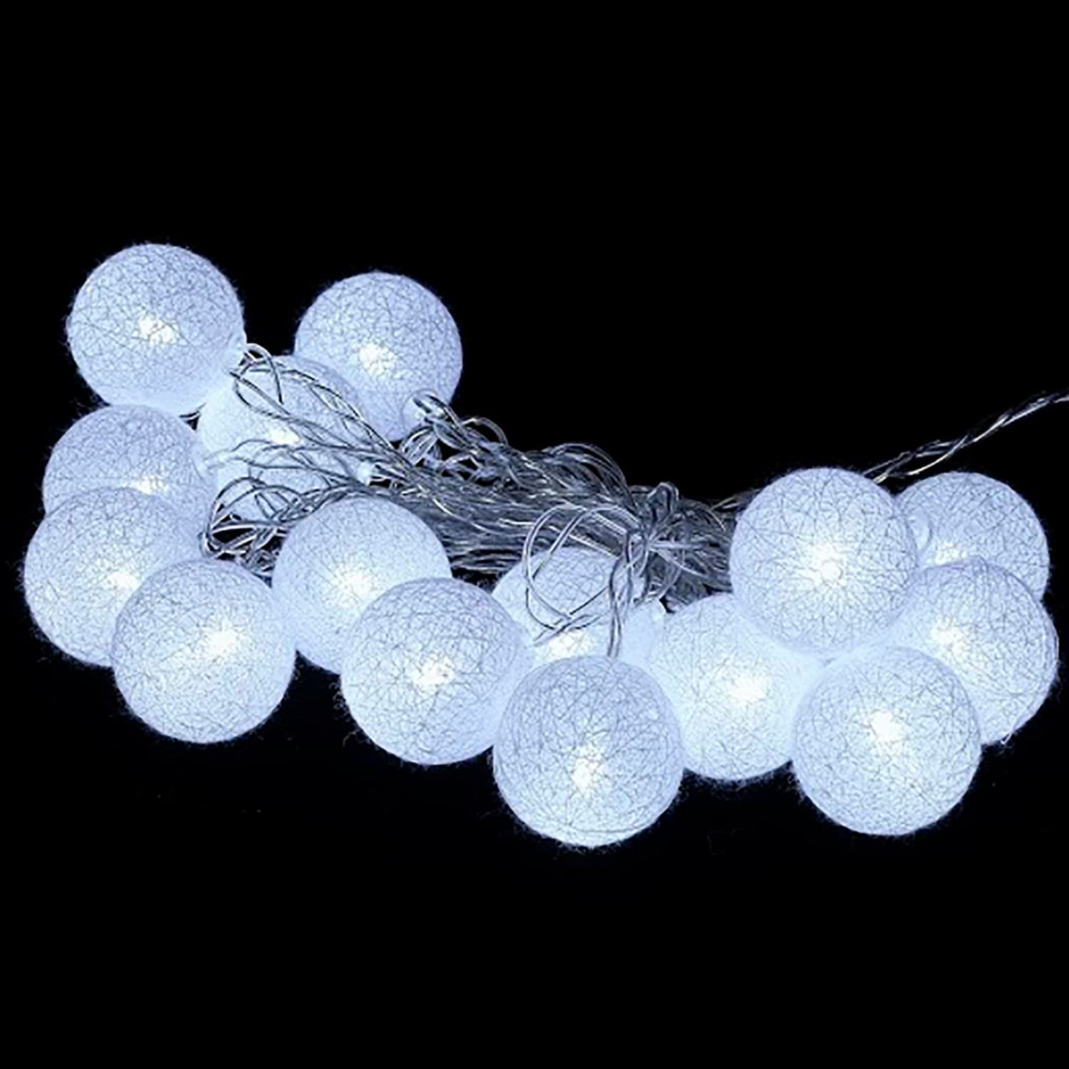 Cordão Luminoso com 15 Bolas Led Branca Bivolt - Brilliant