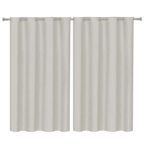 Cortina Blackout Dupla Face Marka Têxtil 2 Folhas 2,80x1,80m Bege