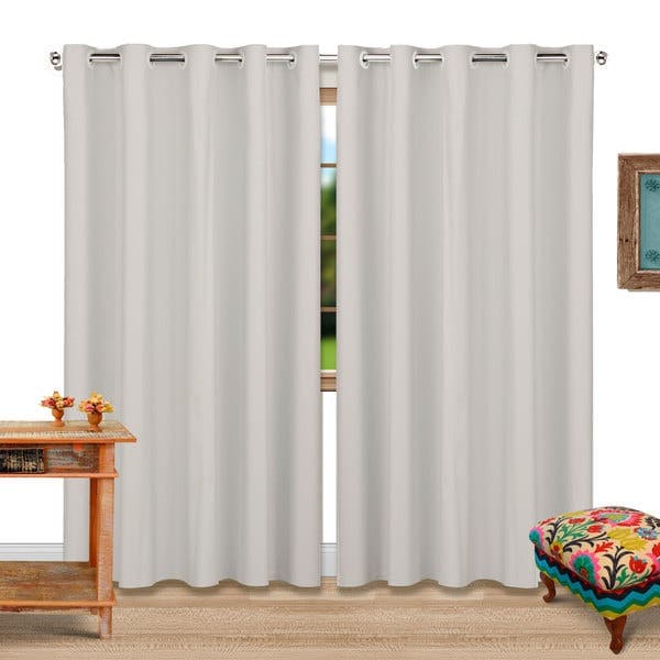 Cortina Blackout Dupla Face Marka Têxtil 2 Folhas 2,80x2,60m Bege