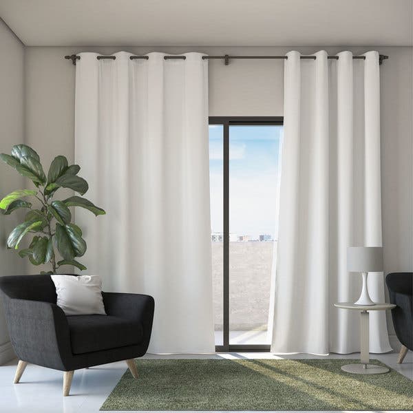 Cortina Blackout Dupla Face Marka Têxtil 2 Folhas 2,80x2,60m Branco