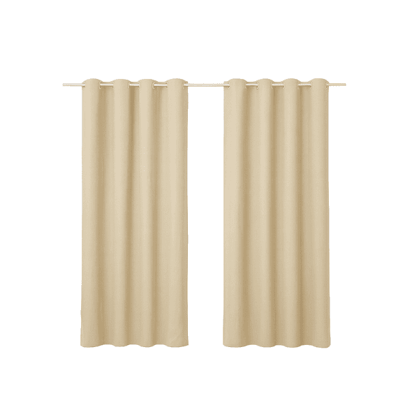 Cortina Blackout PVC Marka Têxtil 2 Folhas 2,80X2,30cm Bege