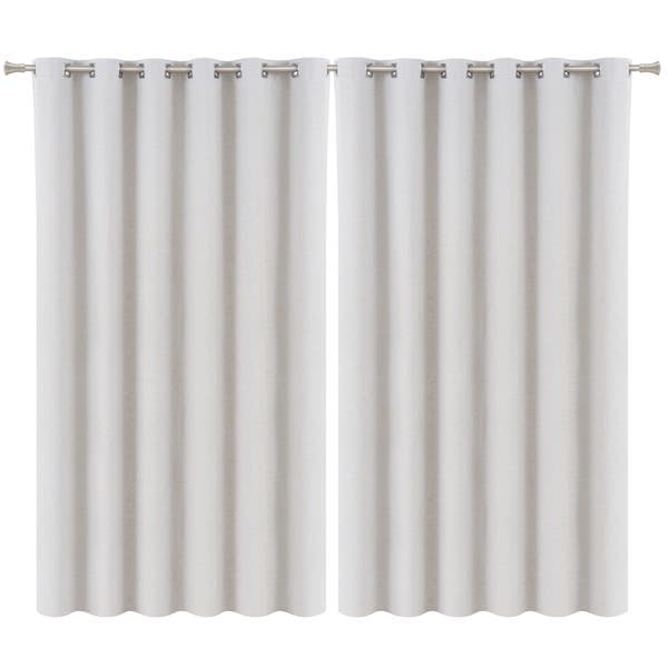 Cortina Blackout Vitale Ilhós Linho Bege 2,6x4m 2 Folhas Belchior