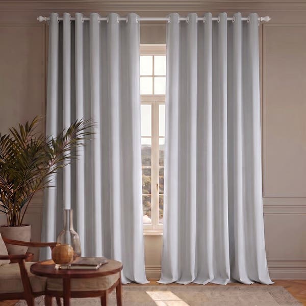Cortina Com Blackout Uni Rubi Bella Janela Varão 2,6x2,3m Cinza