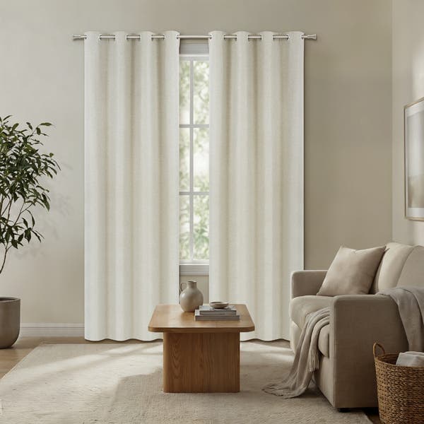 Cortina com blackout Zyon Vestis Ilhós 2 Folhas 2,60X2,30m Taupe
