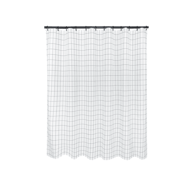 Cortina de Box Poliéster Branco 200x180cm Tiles Sensea