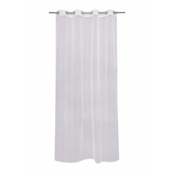 Cortina Livia Inspire Ilhós 1 Folha 1,40x2,80m Branco