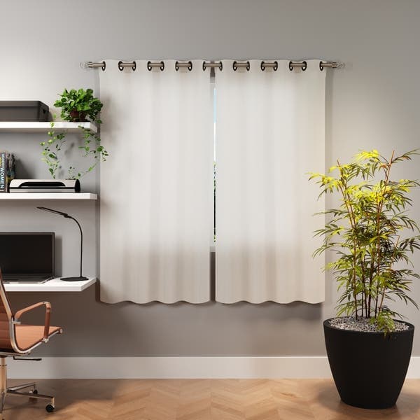 Cortina Pantex Bella Janela Ilhós 2 Folhas 2,60x1,70m Bege
