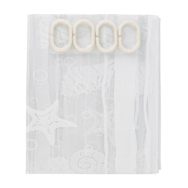 Cortina para Box PVC Branca 1,98X1,8m Bella Casa