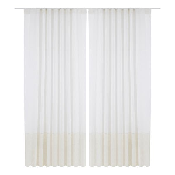 Cortina Ravena Branyl Trilho Suíço 2 Folhas 2,60x4,00m Bege