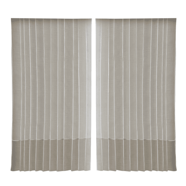 Cortina Ravena Branyl Trilho Suíço 2 Folhas 2,80x5,40m Bege