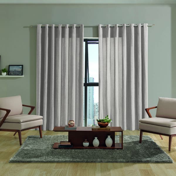Cortina Rústica Niger Inspire Ilhós 2 Folhas 2,60x1,70m Branco