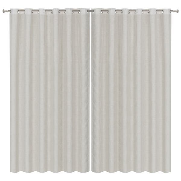 Cortina Semi Blackout Bali Bege 4,00x2,50m 2 Folhas Inspire