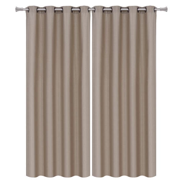 Cortina Veneza Beca Decor Ilhós 2 Folhas 2,60x1,70m Marrom