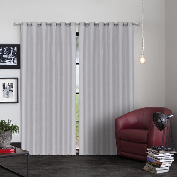 Cortina Voil Hermes Beca Decor Ilhós 2 Folhas 4,00x2,60m Cinza