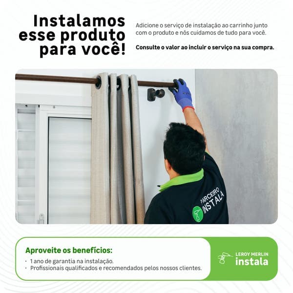 Cortina Wave Namedi Varão Deslizante ou Trilho 2 Folhas 5,2x3m Bege