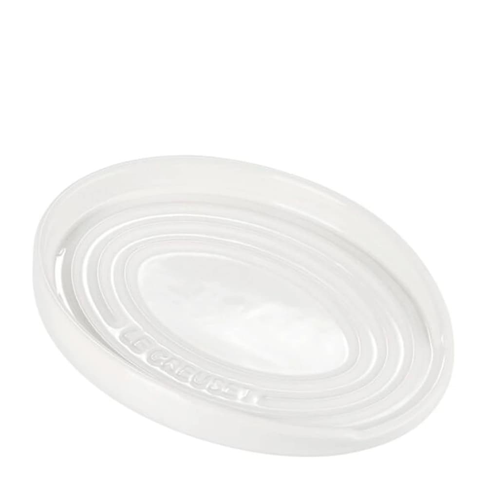 Descanso para Talher de Cerâmica Le Creuset Branco 16x12cm