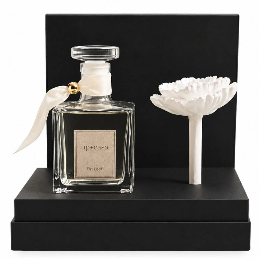 Difusor com Escultura de Flor Fig Leaf com Giftbox