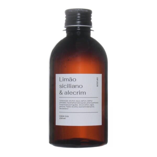 Difusor de Aromas Limão Siciliano & Alecrim 250ml Casa Viva