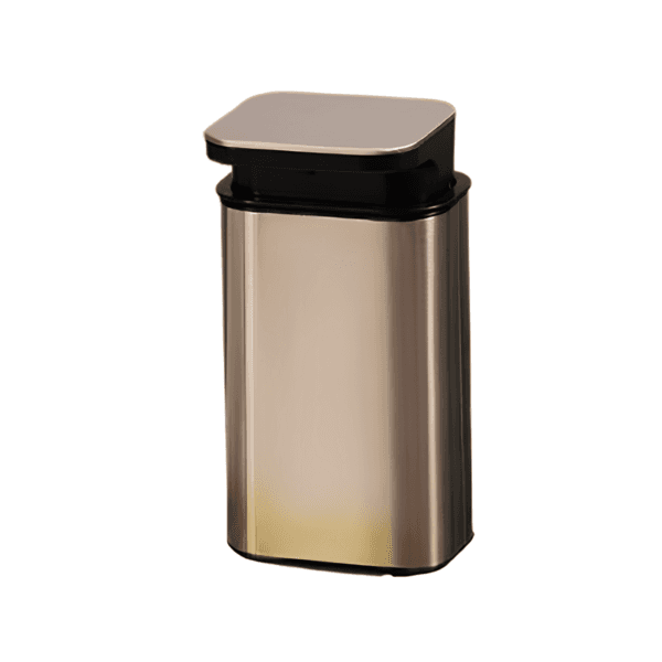 Dispenser Preto Aço Inox e Plástico 400 mL Loft Delinia