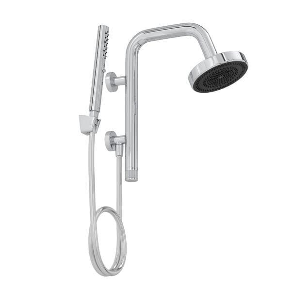 Ducha com Chuveirinho Redonda de Parede Cromado Select Deca