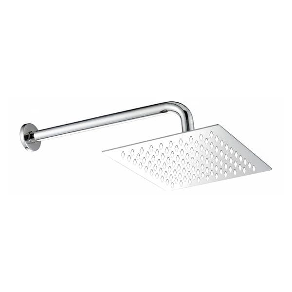 Ducha Quadrada de Parede Cromada Hidráulica Mebuki