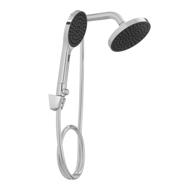 Ducha Redonda Parede Cromada Flex com Chuveirinho Deca
