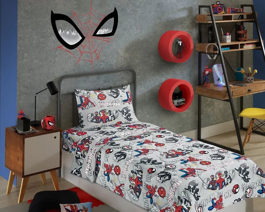 Edredom Lepper Microfibra Juvenil - Spider Man