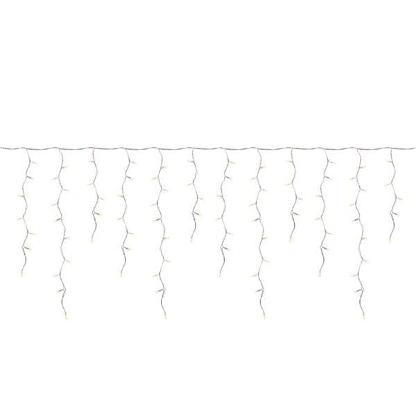 Enfeite Cascata de Led Plástico Incolor 70x340x1cm Cromus