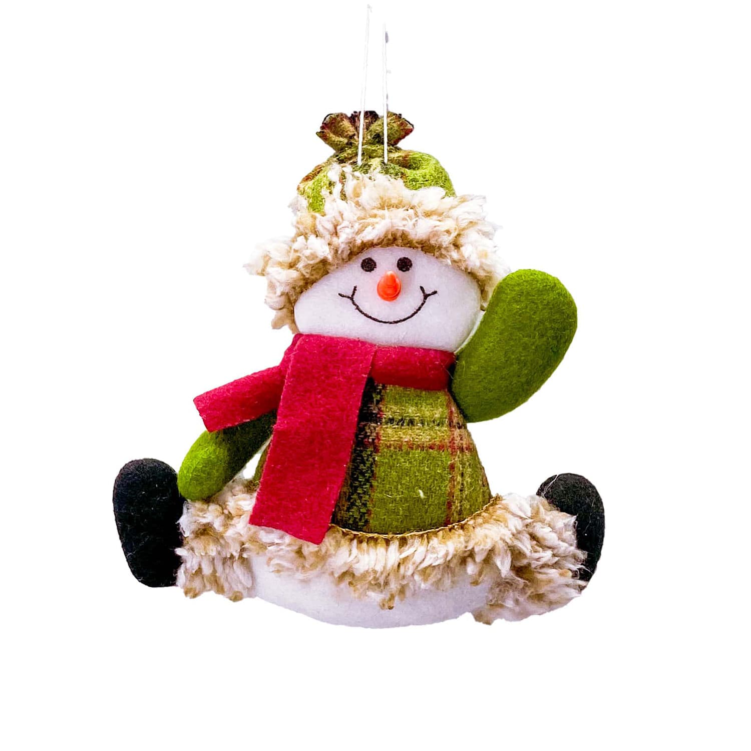 Enfeite de Natal Boneco De Neve Sentado 16cm - Magizi