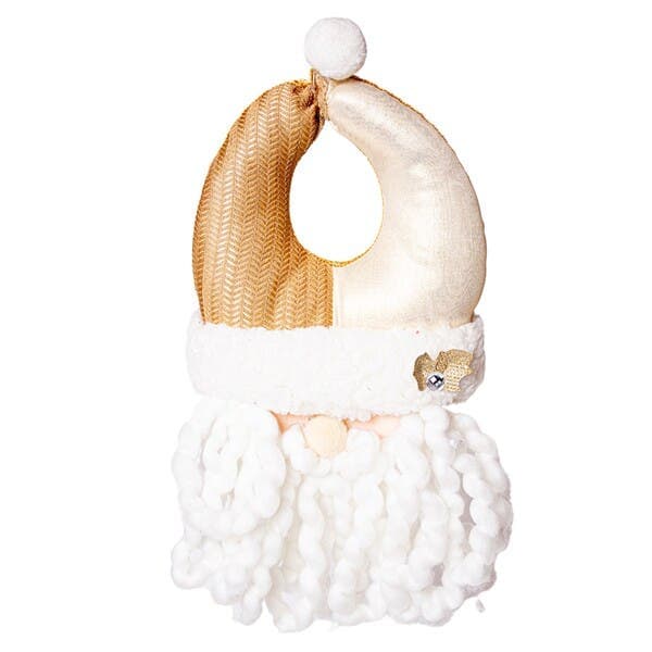 Enfeite Enfeite Noel Tecido Ouro Velho 35x20x8cm Cromus