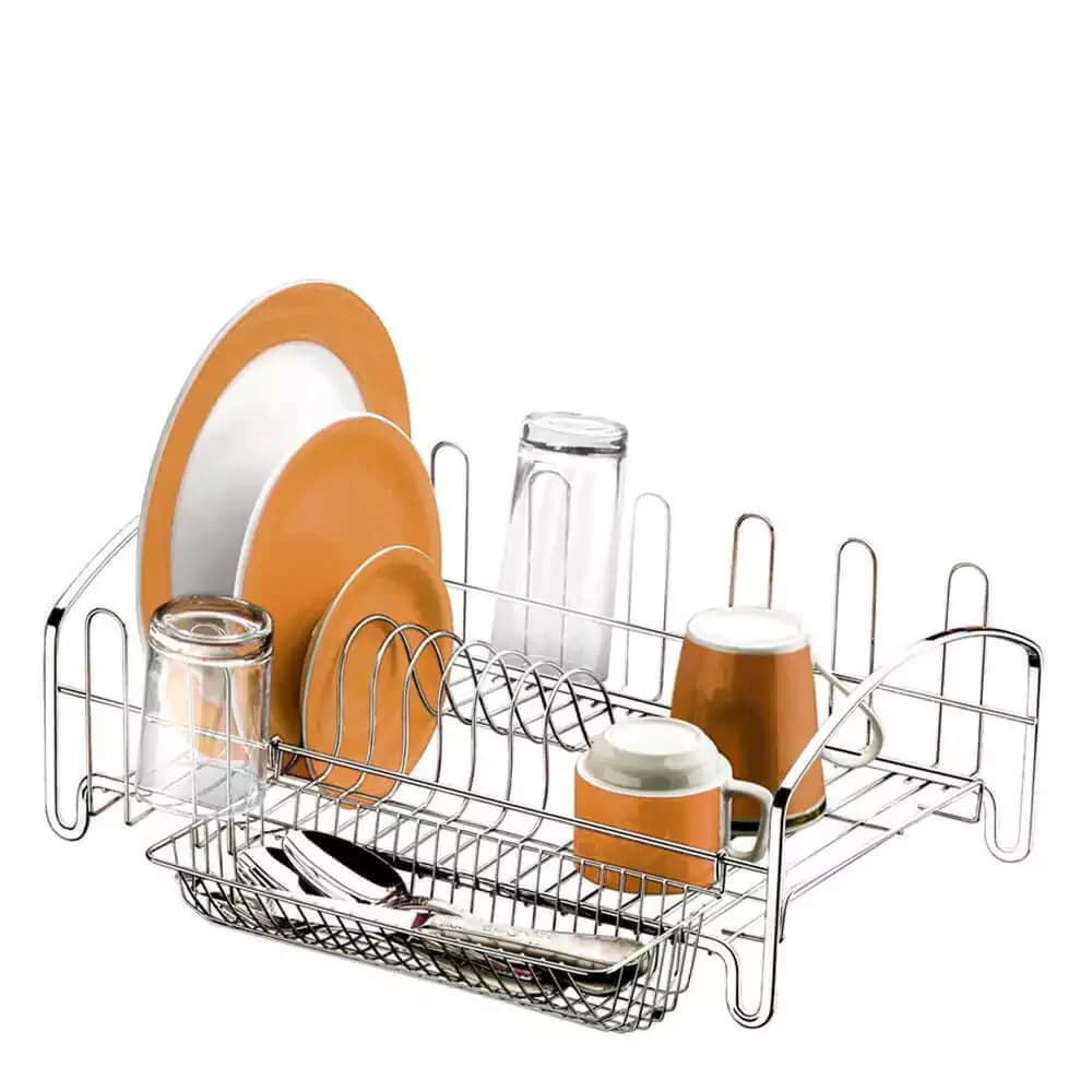 Escorredor de Louça de Aço Inox 44x35x17cm
