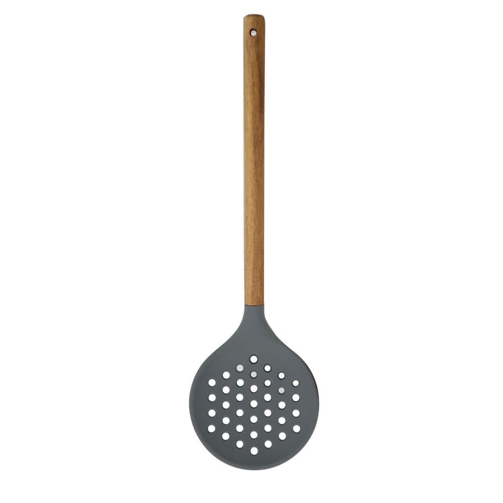 Escumadeira de Silicone Acácia Cinza - Tuut