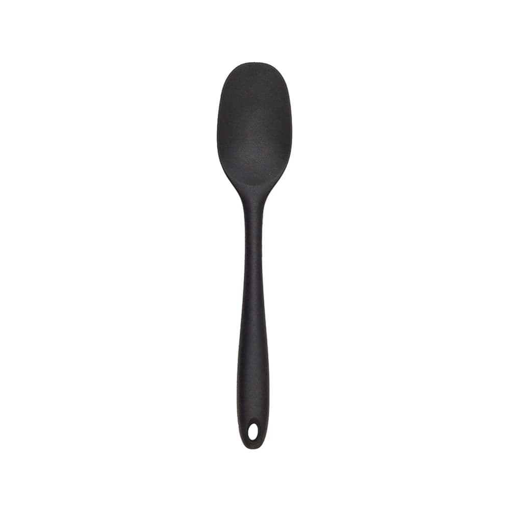Espátula de Silicone Redonda 28cm Preta - Mozcada