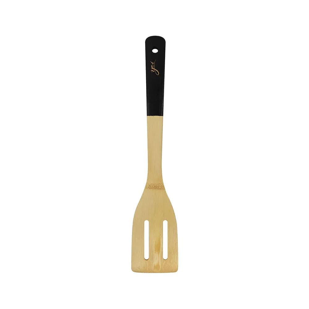 Espátula Vazada de Bambu 30cm Preta - Yoi