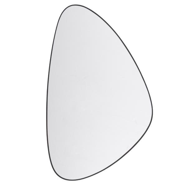 Espelho Oval 50x30cm Preto Com Moldura Ogive Inspire