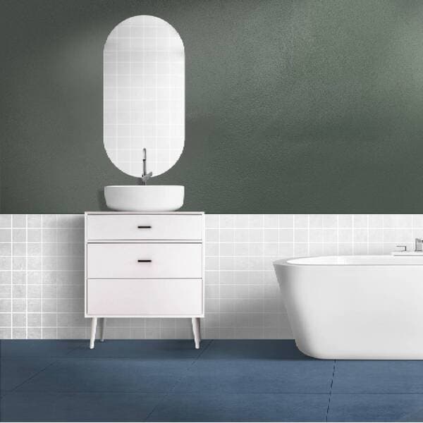 Espelho para Banheiro Oval 50x100cm Florença Speed Temper