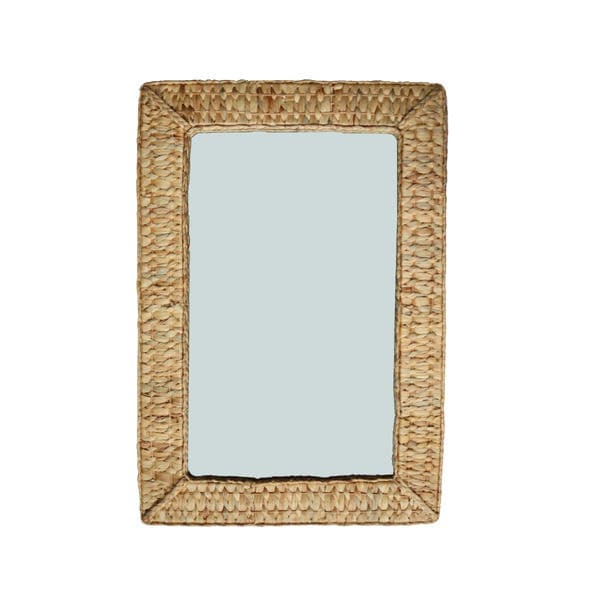 Espelho Retangular 54x78cm Bege Com Moldura Jacinte Inspire
