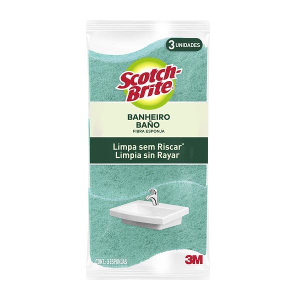 Esponja Não Risca Banh L3P2 Scotch Brite
