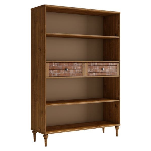 Estante de Madeira 175x120x40cm Marrom Rustic Artemobili